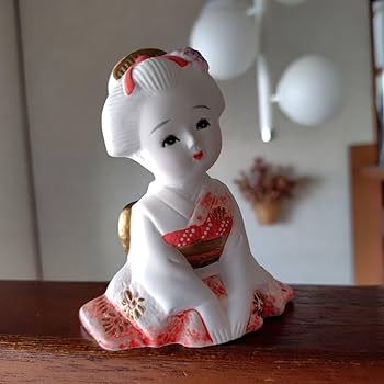 日本人形　木目込み人形　舞妓人形　在銘　時代箱付　C　6197 日本人形 木目込み人形 舞妓人形 在銘 時代箱付 C 6197 彫刻